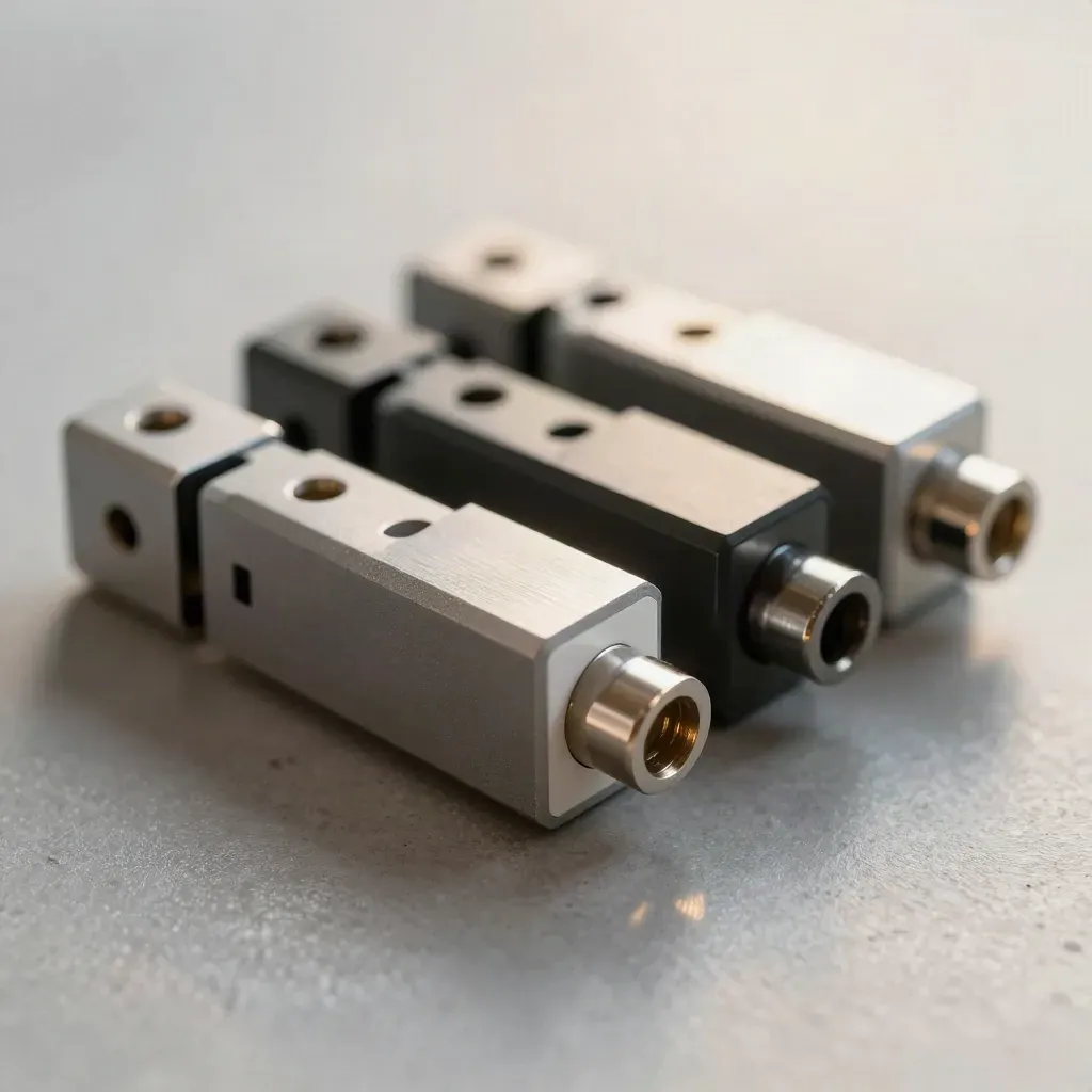 Polished payment hardware connectors and terminals arranged in a premium editorial still life.